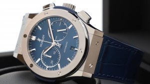 Hublot Classic Fusion Blue Chronograph Titanium 45 mm 521.NX.7170.LR