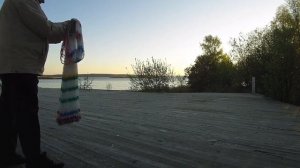 Заброс комбинированной (гибридной) кастинговой сети 4 м