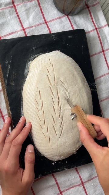 Хліб на пшеничній заквасці 🌾 #sourdough #закваска #bread #sourdoughbread #хліб  #breadscoring