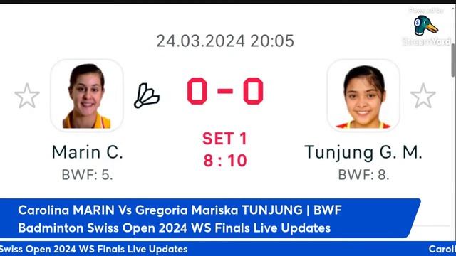 Carolina MARIN Vs Gregoria Mariska TUNJUNG | BWF Badminton Swiss Open 2024 WS Finals Live Updates