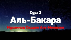 Сура 2 Аль-Бакара - Мухаммад Сиддик Аль-Миншави