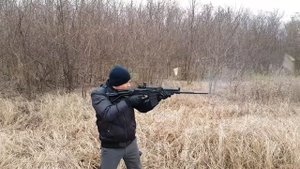 Вепрь 12 стрельба в замедленной съемке
