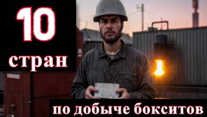 БОКСИТЫ: ТОП 10 стран по добыче бокситов алюминиевых руд (1960–2024)