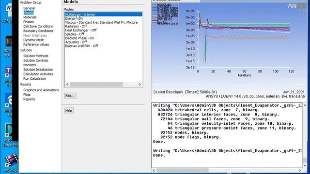 Ansys Fluent Eulerian Multi phase Model  Tutorial Part 2 смотреть онлайн
