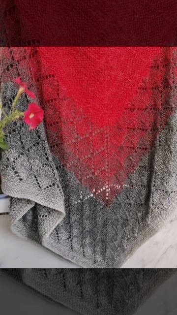 Шаль "Дрожащие листья" пряжа #flowersalpaca #yarnartalpaca смотреть онлайн