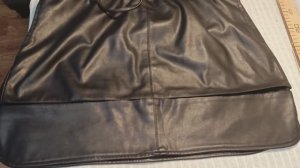 Удленяю юбку из экокожи,на 10 сантиметров