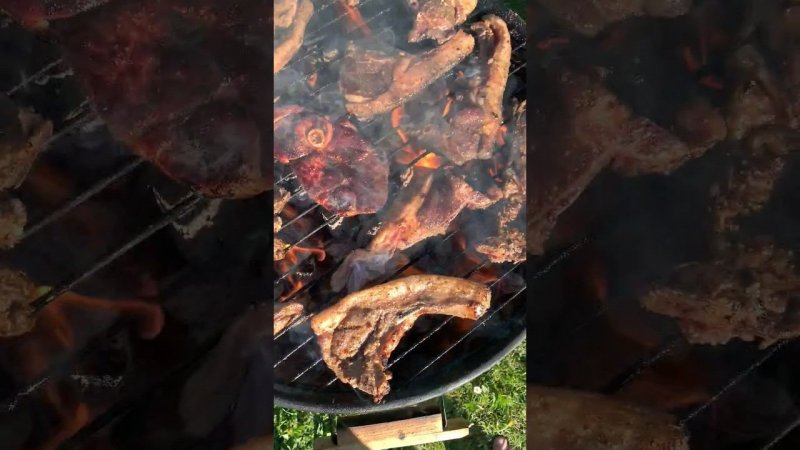Нежное шкварчание МЯСА на ГРИЛЕ #food #recipe #cooking #asmr
