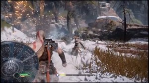 Бой с Чужаком в God of War 4 | На высоком уровне сложности