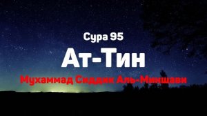 Сура 95 Ат-Тин - Мухаммад Сиддик Аль-Миншави