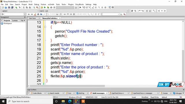 Binary File in C