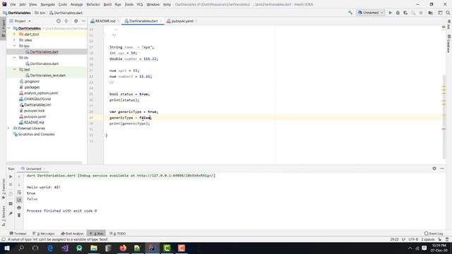 Dart Variables | Introduce All Types of Dart Data Types | 02 | Dart Bangla Tutorial