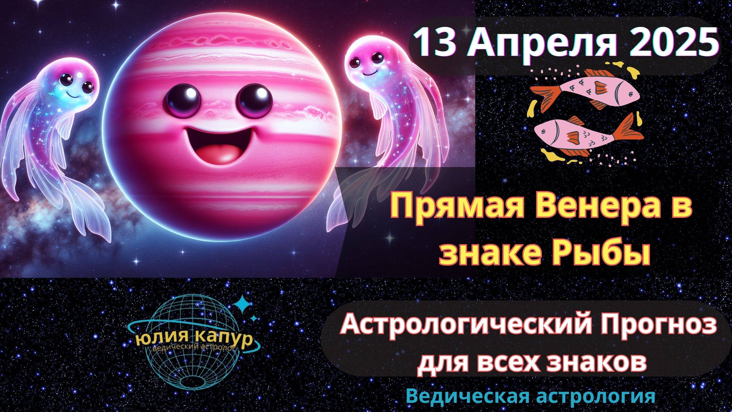 13 Апреля 2025 ♓Прямая Венера в Рыбах! Астрологический прогноз для всех! От Юлии Капур
