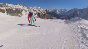 Эльбрус🏔️ Полный спуск🏂. Алину сбила лыжница. ⛷️