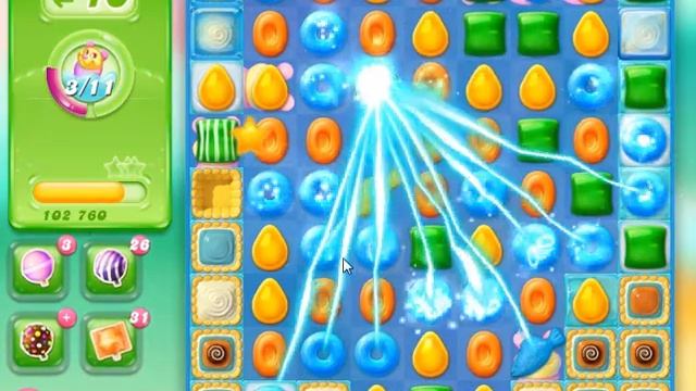 NEW CURRENT! - Candy Crush Jelly Saga LEVEL- 698 - ★★★ STARS - DIVINE! смотреть онлайн