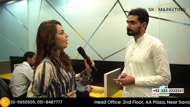Farah Sadia Exclusive Sky Marketing Visit Part 1 | How is the workforce of sky marketing different? смотреть онлайн