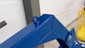 Люлька КМУ Редукторная с механическим замком Синяя