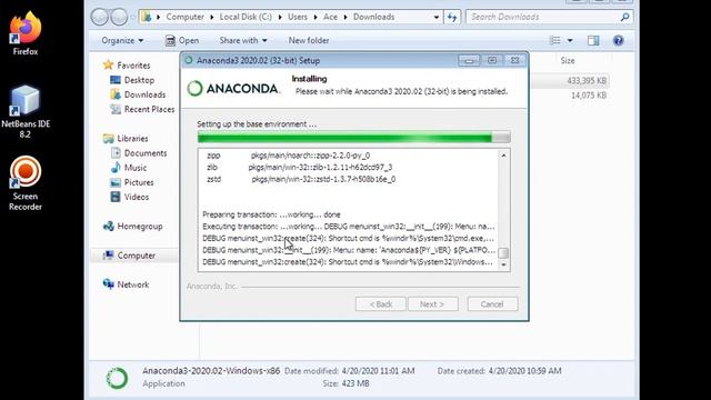 Installing Python and Jupyter Notebook using Anaconda