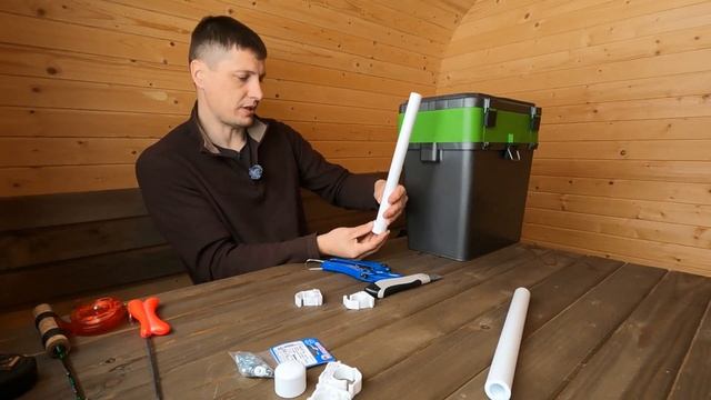 Зимний ящик.Держатели под удочки. смотреть онлайн