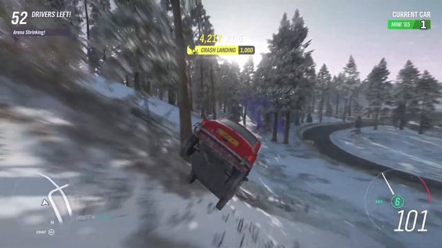 FH4 Mini '65 Front flip and through gap in trees смотреть онлайн