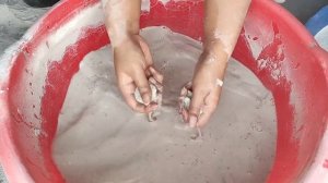 ASMR: super duper dusty soft creamy pure white cement crumble dry+water+sifting/oddlysatifying🤤