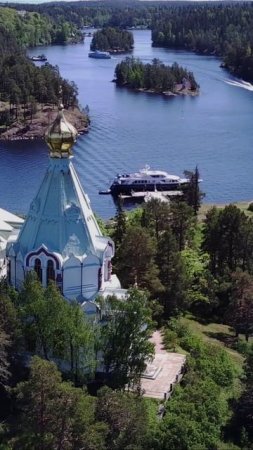 Вид Никольского скита. о.Валаам