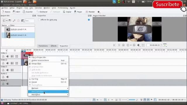 Como hacer girar una Imagen con animación en Kdenlive [Linux + PC] смотреть онлайн