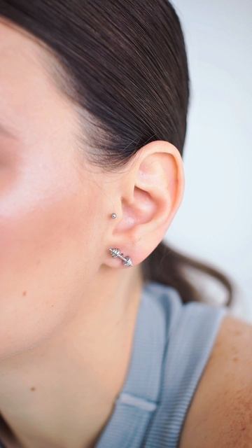 Серьги пусеты штанга от SWANKY Jewelry - спортивного бренда для мужчин и женщин
