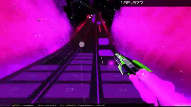 (Mumble Etc.) MUM-B1 - Plunderphonic Animatronic - "Sweat'n Saturn" | Audiosurf 2 | смотреть онлайн