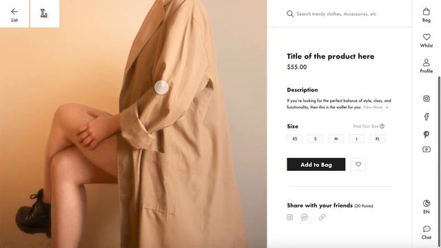 Adding Product to Bag Flow Inspiration 👚