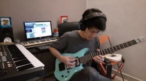 ALP - Leaf L100 Headless 36' Travel Size Electric Guitar Sound Test - Super Colossal cover by Darre