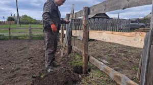 Делаем загон для овец и одного упрямого барана