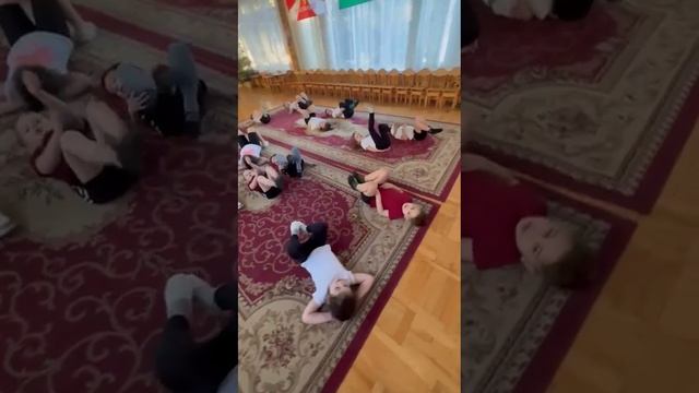 Карате тренировка в садике