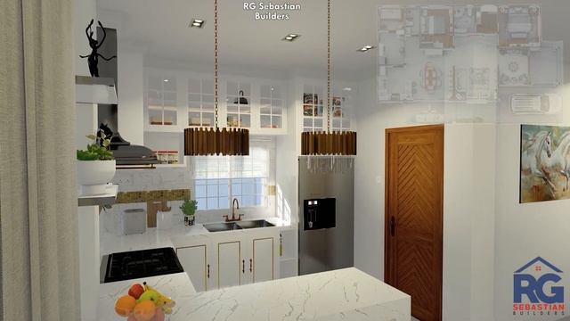 3 - Bedroom Bungalow House Design (14.60 x 8.50 m) with floor plan смотреть онлайн