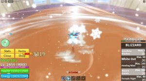 [ Blox Fruit👑] Combo Blizzard Fruit - Soul Cane , God Human[Lag and Hard]