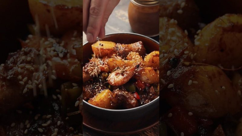 НЕЖНЕЙШИЕ креветки с картошкой ПО-ДЕРЕВЕНСКИ #food #recipe #cooking