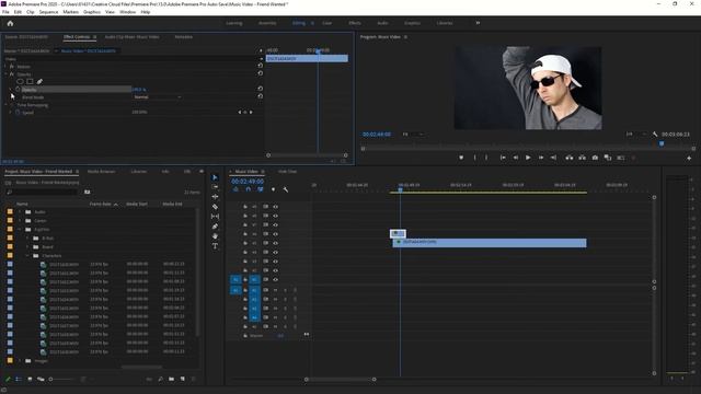 Premiere Pro - Work Flow of Friend Wanted