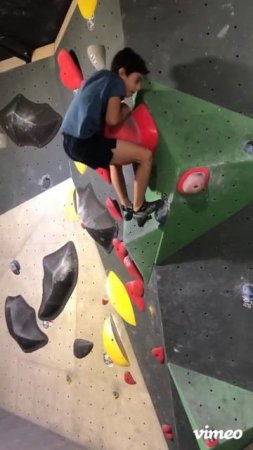 Indoor Boulder Climbing - Dyno
