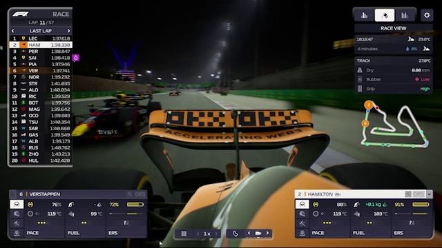 🧠 Один ход — и вся гонка твоя! McLaren гениально рулит в F1 Manager 2024 — Бахрейн, 4K, без слов, н