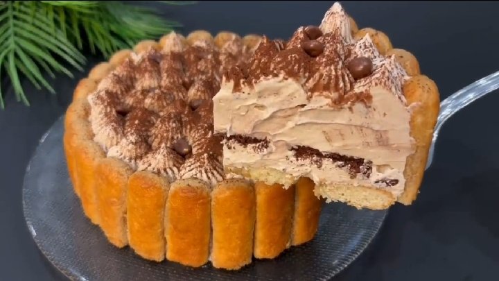 Холодный Кофейный ПИРОГ...🥧☕😋    Рецепт в описании ✍️