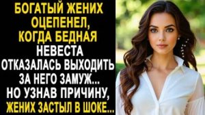 Богатый жених оцепенел, когда бедная невеста отказалась выходить за него замуж... Но узнав причину..