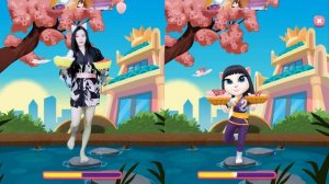 Imitating Angela Getting Flowers from Heaven - My Talking Angela 2 In The Real Life