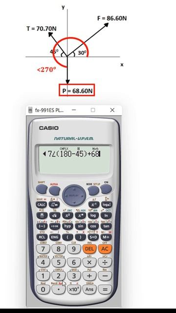 How to Find resultant of con-current & co-planer forces using calculator Engineers Academy #vector