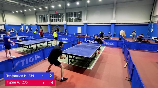 Перфильев И. (234) VS Гурин А. (236). Настольный теннис. Шипы против шипов