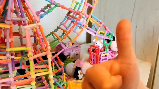 Колесо обозрения из конструктора DIY строительные палочки