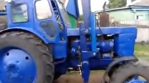 Самодельный погрузчик на трактор Т-40  --  первый подъём