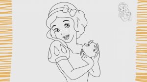 КАК РИСОВАТЬ БЕЛОСНЕЖКУ