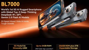 Распаковка Blackview BL7000 - серьёзного смартфона с кредлом ( в комплект не вошёл), 5G, и IRкамерой