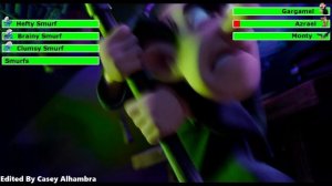 Smurfs: The Lost Village (2017) Final Battle with healthbars 1/2