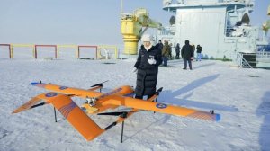 Тактические беспилотники помогают атомным ледоколам ориентироваться в Арктике
