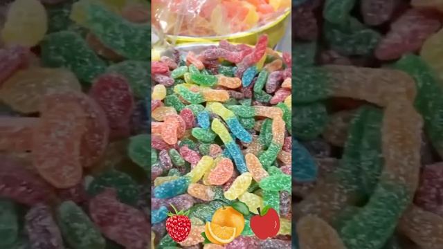Jelly warms Jelly brain Gummy unusual sweets Желейные червяки Мармеладные мозги Интересные сладости смотреть онлайн